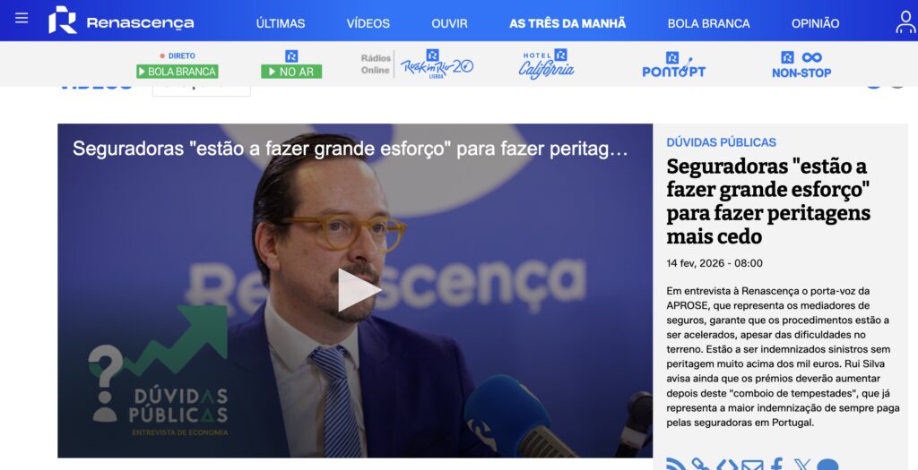 Rui Silva, porta-voz da APROSE, deu explicações na rádio e televisão R2 Seguros 2 Rui Silva, porta-voz da APROSE, deu explicações na rádio e televisão R2 Seguros 1