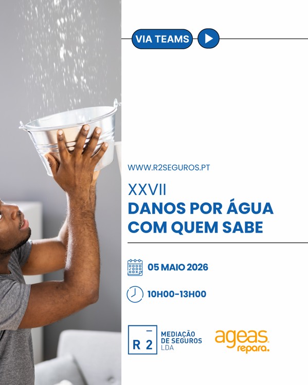 Formação Danos Por água com a Ageas Repara R2 Seguros 2 Formação Danos Por água com a Ageas Repara R2 Seguros 1